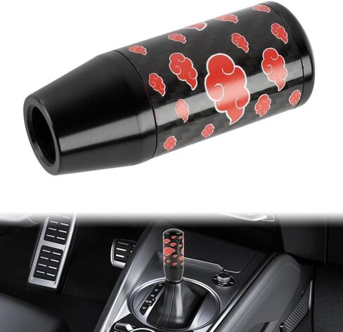 9CM Universal JDM Cloud Black Aluminum+Carbon Manual Gear Shift Knob in Saudi Arabia
