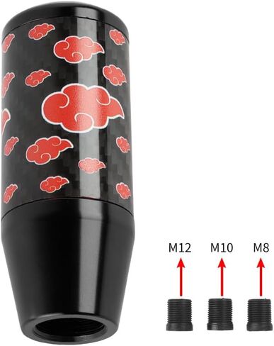 9CM Universal JDM Cloud Black Aluminum+Carbon Manual Gear Shift Knob in Saudi Arabia
