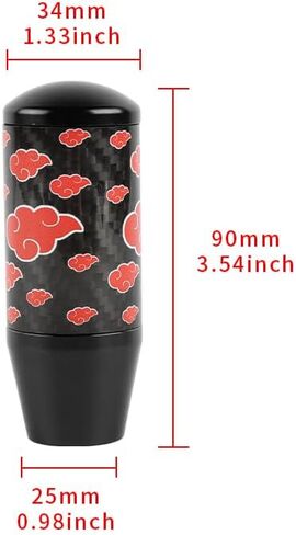 9CM Universal JDM Cloud Black Aluminum+Carbon Manual Gear Shift Knob in Saudi Arabia