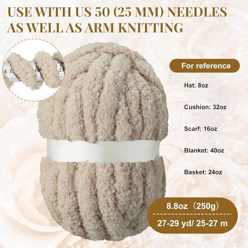 Timgle 24 Pack 3/4 Inch Chunky Chenille Yarn for Crocheting Blanket Fluffy Yarn for Knitting Sewing DIY(Multicolor) in Kuwait