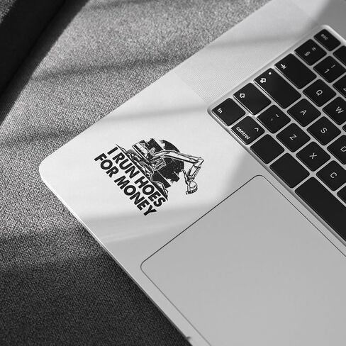 3 Pcs I Run Hoes for Money Sticker I Run Hoe Money Stickers Heavy Equipment Operator Excavator Gift Sticker Construction Worker Toolbox Stickers for Laptop Water Bottle Phone Car Helmet 3"x3" (RH1) in Saudi Arabia