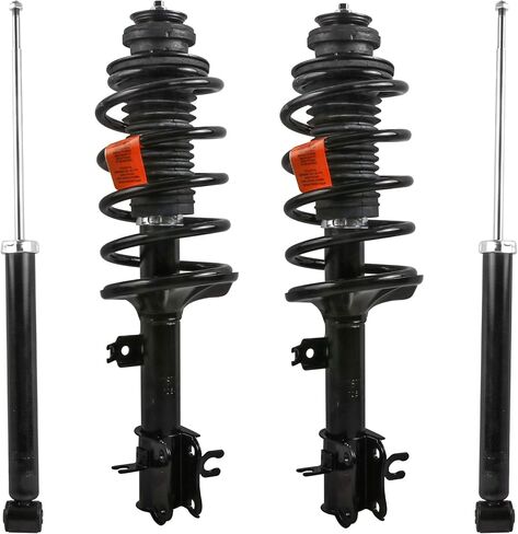MOSTPLUS 4Pcs Front Rear Struts Shocks Compatible for 2004-2011 Chevy Aveo Pontiac G3 Wave 172295 172296 Complete Strut Assembly in Saudi Arabia