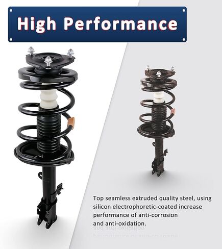 MOSTPLUS 4Pcs Front Rear Struts Shocks Compatible for 2004-2011 Chevy Aveo Pontiac G3 Wave 172295 172296 Complete Strut Assembly in Saudi Arabia
