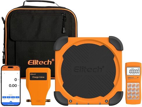 Elitech LMC-200A مقياس شحن غاز التبريد HVAC مقياس الفريون وزن 330 رطل مع زاوية مضادة للتصادمات in Kuwait