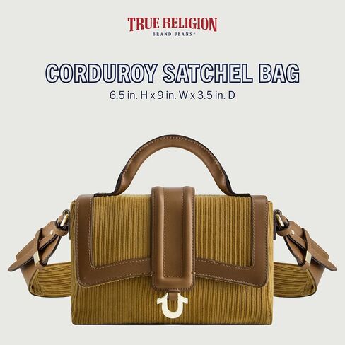 حقيبة يد نسائية من True Religion، حقيبة يد سفر قصيرة تمر بالجسم مع حزام كتف قابل للتعديل in Saudi Arabia