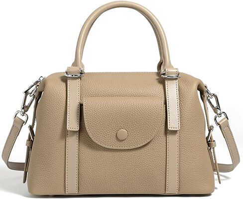 Handbags for Women, Genuine Leather Crossbody Bag Top Handle Bag with Adjustable Detachable Strap in Saudi Arabia
