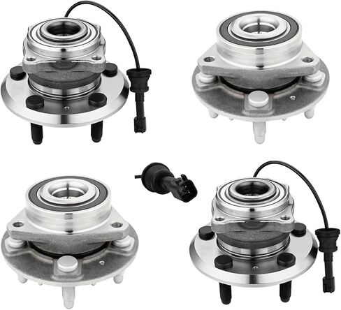 PM Auto Front-Rear Wheel Hub Bearing Assemblys Replacement for 2010-2017 GMC Terrain, Wheel Bearing Hubs Set of 4 in Saudi Arabia