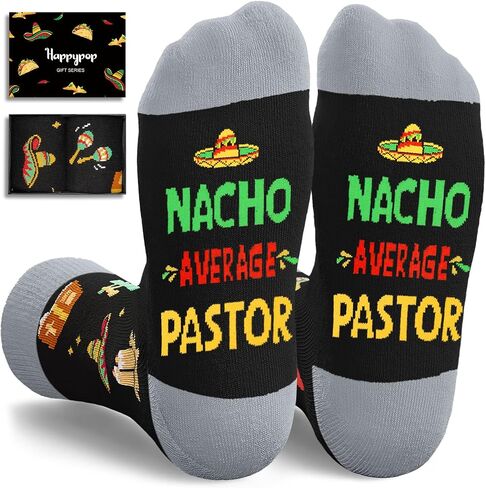 HAPPYPOP Pastor Gifts Ideas Socks - Pastor Appreciation Gifts, Religious Christian Jesus Socks in Saudi Arabia
