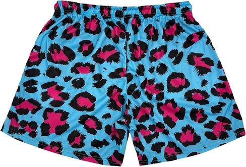 MECH-ENG Men's Casual Graphic Shorts Leopard Print Drawstring Running Gym Lightweight Athletic Shorts in Kuwait