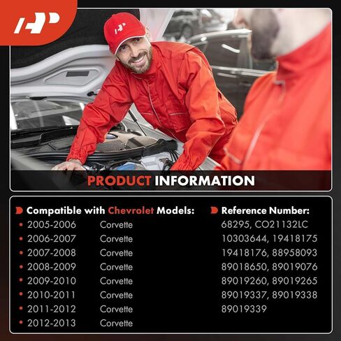 ضاغط مكيف هواء ممتاز مع قابض متوافق مع شيفروليه - 2005-2013 - كورفيت، 6.0 لتر 6.2 لتر 7.0 لتر in Saudi Arabia