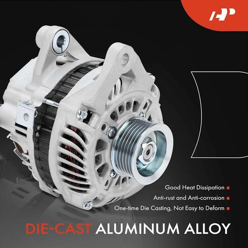 A-Premium Alternator Compatible with Mazda 2 2011 2012 2013 2014 L4 1.5L, 12V 90A 6-Groove Pulley Clockwise, Replace# A2TG1391, ZJ3818300 in Saudi Arabia