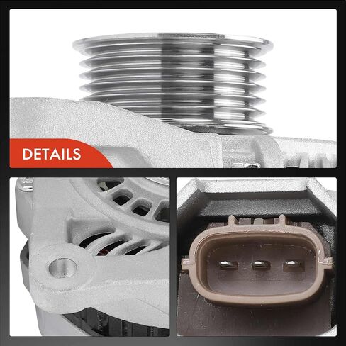 A-Premium Alternator Compatible with Mazda 2 2011 2012 2013 2014 L4 1.5L, 12V 90A 6-Groove Pulley Clockwise, Replace# A2TG1391, ZJ3818300 in Saudi Arabia