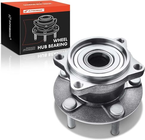 A-Premium Rear Wheel Bearing and Hub Assembly with 5-Lug Compatible with Mitsubishi Endeavor 2004-2011, AWD Only in Saudi Arabia
