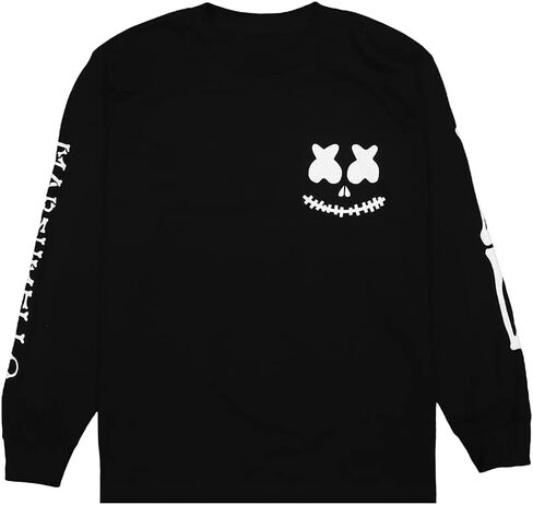 Marshmello - Lil Bones Youth Long Sleeve T-Shirt, 100% Cotton in Saudi Arabia