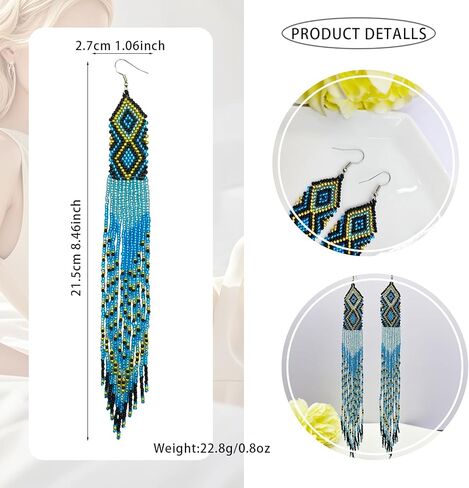 أقراط شرابة باللونين الأسود والذهبي، إكسسوار جميل ومتطور للنساء، مثالية للنهار أو الليل in Kuwait