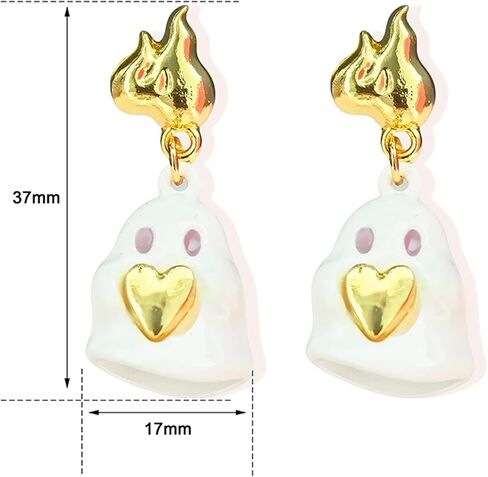Halloween Earrings for Women Spider Cat Bat Pumpkin Ghost Dangle Earrings Halloween Jewelry Gifts in Saudi Arabia