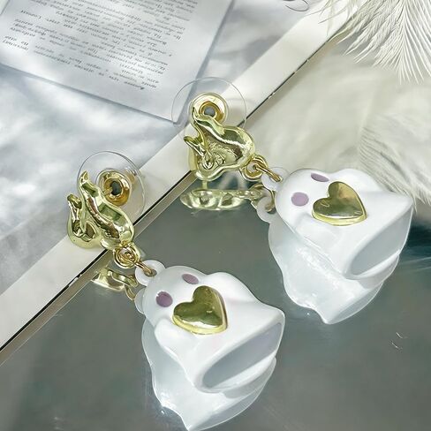Halloween Earrings for Women Spider Cat Bat Pumpkin Ghost Dangle Earrings Halloween Jewelry Gifts in Saudi Arabia