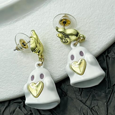Halloween Earrings for Women Spider Cat Bat Pumpkin Ghost Dangle Earrings Halloween Jewelry Gifts in Saudi Arabia