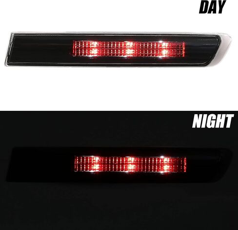 KUAFU Side Marker Light Compatible with 2004-2008 Honda Acura TL Base Models Side Marker Lamps Reflectors Front Rear 4Pcs - Smoke Lens+ Red LED in Saudi Arabia