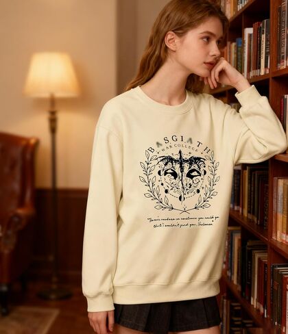 Book Sweatshirt for Women Reading Book Lovers Sweatshirts Funny Bookish Shirts Casual 2 Sided Graphic Pullover Tops in Saudi Arabia