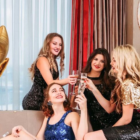 ANGLESJELL أقراط السنة الجديدة السعيدة للنساء أقراط نجمة المينا اللامعة عطلة رأس السنة الجديدة أقراط هدايا مجوهرات الحفلات in Kuwait