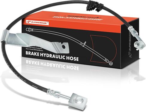 A-Premium Front Driver Side Brake Hydraulic Hose Compatible with Select Chevrolet and GMC Models - C4500 Kodiak, C5500 Kodiak, C4500 Topkick, C5500 Topkick, 2003-2009, 4 X 2 - Replace# 15190274 in Saudi Arabia