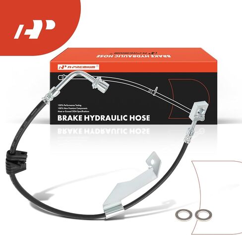 A-Premium Front Driver Side Brake Hydraulic Hose Compatible with Select Chevrolet and GMC Models - C4500 Kodiak, C5500 Kodiak, C4500 Topkick, C5500 Topkick, 2003-2009, 4 X 2 - Replace# 15190274 in Saudi Arabia