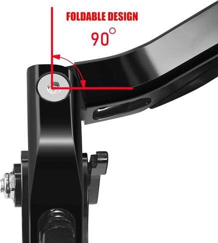MFGZD دراجة نارية دواسة فرامل عتلات قابلة للتمديد قابلة للطي لهوندا GROM MSX125 14-18 / CBR500R CB500F CB500X 13-18 / CBR250R 11-17 / CB300R 18-24 / CBR300R CB300F 14-17 / CB150R CB190X 17-18 in Kuwait
