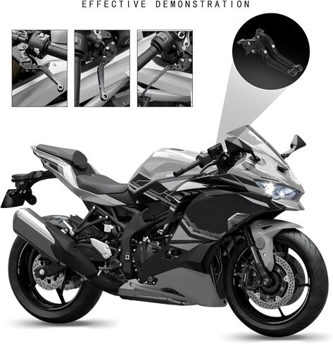 MFGZD دراجة نارية دواسة فرامل عتلات قابلة للتمديد قابلة للطي لهوندا GROM MSX125 14-18 / CBR500R CB500F CB500X 13-18 / CBR250R 11-17 / CB300R 18-24 / CBR300R CB300F 14-17 / CB150R CB190X 17-18 in Kuwait