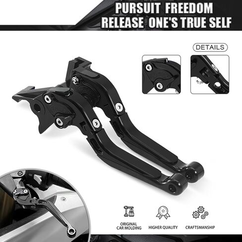 MFGZD دراجة نارية دواسة فرامل عتلات قابلة للتمديد قابلة للطي لهوندا GROM MSX125 14-18 / CBR500R CB500F CB500X 13-18 / CBR250R 11-17 / CB300R 18-24 / CBR300R CB300F 14-17 / CB150R CB190X 17-18 in Kuwait