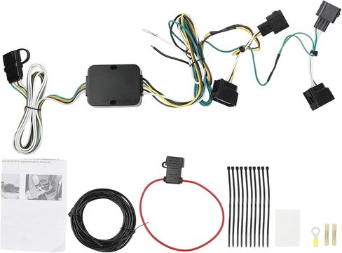 سرج أسلاك مقطورة Dasbecan 56329 متوافق مع Ford Escape Edge Freestar Mercury Mariner Mazda Tribute Lincoln MKX 4-Pin Connector Towing Wiring Kit in Saudi Arabia