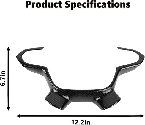 Carbon Fiber Steering Wheel Trim Cover Decoration Interior Accessories Compatible with Chevrolet Colorado 2014-2023 in Saudi Arabia