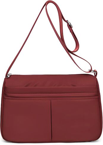 Nylon Shoulder Bag for Women Trendy Large Capacity Handbag Multi-Pocket Crossbody Bag Fashion Handle Satchel in Saudi Arabia