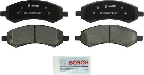 BOSCH BP1084 QuietCast Premium Semi-Metallic Disc Brake Pad Set - Compatible with Select Chrysler Aspen; Dodge Dakota, Durango, Ram 1500; Mitsubishi Raider; Ram 1500, Ram 1500 Classic, Dakota; FRONT in Saudi Arabia