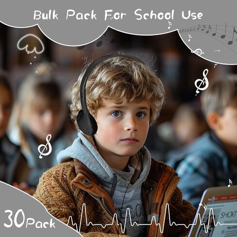 20 Pack Class STRACK HEADONES FOR KIDS School School School Classproom Amphone قابل للتعديل مع 3.5 ملم جاك للأطفال البالغين (004 سماعات متعددة الألوان) in Kuwait