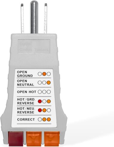 Outlet Tester, Circuit Breaker Finder for Grounding Products, Electric Outlet Tester Plug in Circuit Tester for Standard North American AC, Gray in Saudi Arabia
