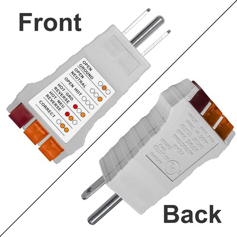 Outlet Tester, Circuit Breaker Finder for Grounding Products, Electric Outlet Tester Plug in Circuit Tester for Standard North American AC, Gray in Saudi Arabia