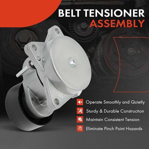 A-Premium Belt Tensioner Assembly with Pulley Compatible with Nissan TITAN/Armada 2017-2022, TITAN XD 2016-2022, NV2500/NV3500 2012-2021, 5.6L & Infiniti QX56 2011-2013, QX80 2014-2022, 5.6L in Saudi Arabia
