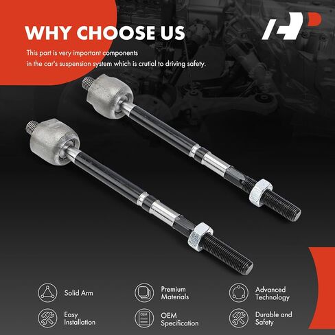 A-Premium 2 x Front Inner Tie Rod Ends, Compatible with Toyota Yaris 2006-2013 in Saudi Arabia