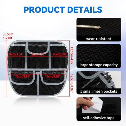 psler Front Trunk Side Organizer for Spyder F3 F3S F3T F3L 2015-2024, Spyder accessories Side Trunk Lid Storage Bag Trunk Lid Organizer for Spyder F3 F3S F3T F3L in Saudi Arabia
