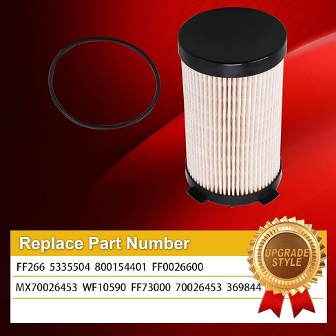 FF266 Fuel Filter Replace for 5335504 800154401 FF0026600 MX70026453 WF10590 FF73000 70026453 Compatible with IG11 IG12 ISB6.7/ISF3.8 2017,C280 ISB6.7 2015,180C 180T 180U ISBE4/5(Pack of 4) in Saudi Arabia