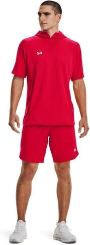 Under Armour Mens Command Short Sleeve Hoodie M Black-white in Kuwait