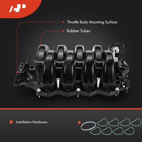 A-Premium V8 5.0L Coyote Upper Intake Manifold For Ford F-150 F-150 Lobo 2015 2016 2017, with Gaske & Bolt, Replaces# FL3Z9424J, FL3Z9424F in Saudi Arabia