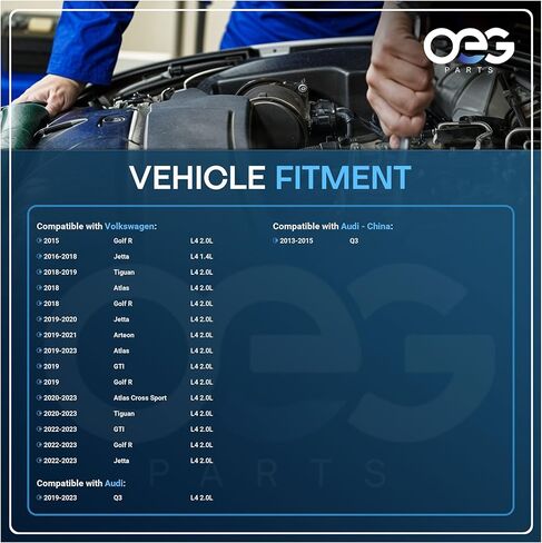 OEG Parts New Starter Compatible with VW Tiguan L4 2.0L 2018 02M911024Q 02M911024QX 02M911021G 02M911021GX 02M911024J 02M911024JX 0001179500 0001179501 in Saudi Arabia