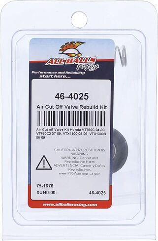 All Balls Racing Air Cut Off Valve Rebuild Kit 46-4025 Compatible With/Replacement For Honda VT750C 2004-2009, VT750C2 2007-2009, VTX1300 2008-2009, VTX1300R 2008-2009 in Saudi Arabia
