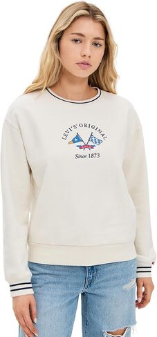 سويت شيرت نسائي من Levi's Graphic Heritage Sport Crew in Saudi Arabia