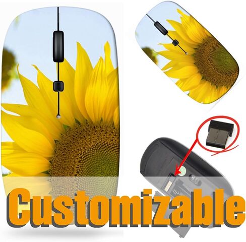 Maizi Laptop Mouse لجهاز الكمبيوتر المحمول للكمبيوتر Chromebook ، معرف صورة الفئران المحمولة: 21693342 Pink و Purple Flowe 2.4 GHz Mouse مصنوع في الولايات المتحدة الأمريكية in Kuwait