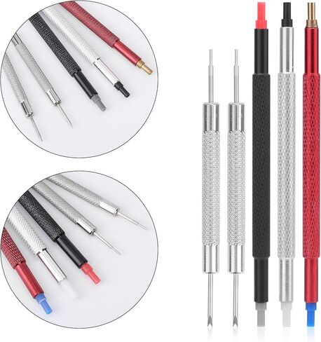 5pcs Watch Repair Tool, Watchmaker Setting Tool Press Kit with 3 Hand Pressers Pusher & 2 Removers for Wristwatch Maintenance in Saudi Arabia