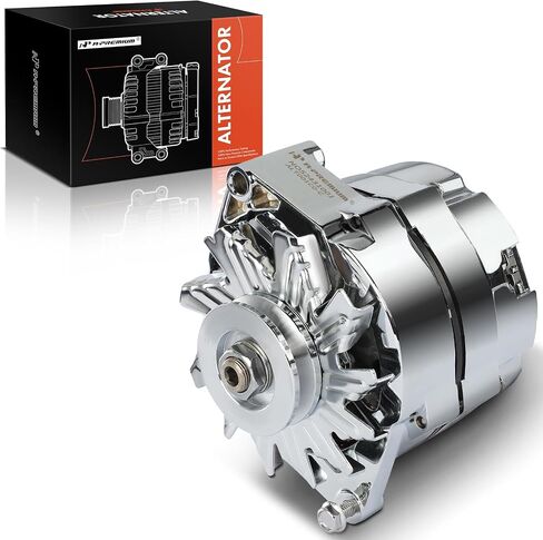 A-Premium Alternator Compatible with GM 327 350 396 427 454 1971-1986, 2.2L 2.6L 2.7L 3.0L 3.2L 3.8L 4.1L 4.3L 4.4L 4.8L 4.9L 5.0L 5.3L 5.7L 6.0L 6.2L 6.5L 6.6L 7.0L 7.4L, 110A 12V 1 Groove V-Belt in Saudi Arabia