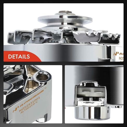 A-Premium Alternator Compatible with GM 327 350 396 427 454 1971-1986, 2.2L 2.6L 2.7L 3.0L 3.2L 3.8L 4.1L 4.3L 4.4L 4.8L 4.9L 5.0L 5.3L 5.7L 6.0L 6.2L 6.5L 6.6L 7.0L 7.4L, 110A 12V 1 Groove V-Belt in Saudi Arabia